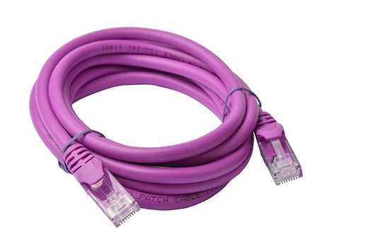 8Ware CAT6A Cable 2m - Purple Color RJ45 Ethernet Network LAN UTP Patch Cord Snagless PL6A-2PUR