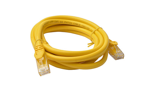 8Ware CAT6A Cable 2m - Yellow Color RJ45 Ethernet Network LAN UTP Patch Cord Snagless PL6A-2YEL