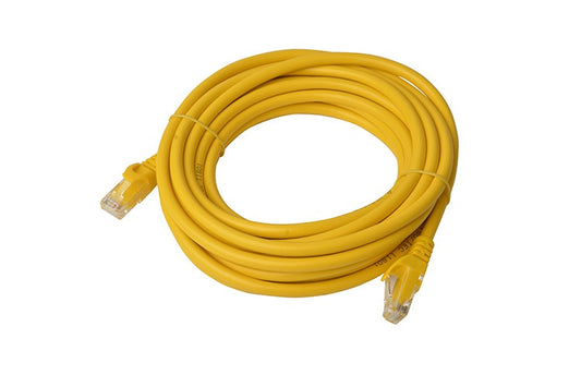 8Ware CAT6A Cable 5m - Yellow Color RJ45 Ethernet Network LAN UTP Patch Cord Snagless PL6A-5YEL