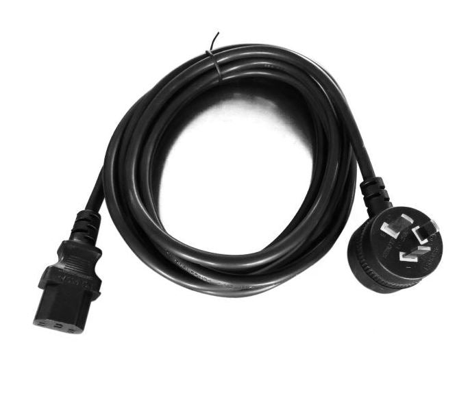 8Ware AU Power Cable 3m - Male Wall 240v PC to Female Power Socket 3pin to IEC 320-C13 for Notebook/AC Adapter IEC 3M Power Cable with Piggyback RC-3087AU-030