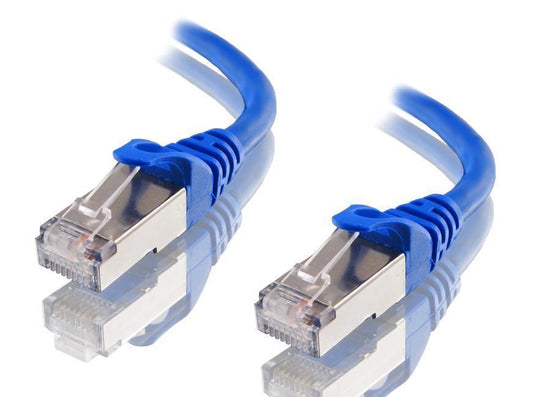 Astrotek CAT6A Shielded Ethernet Cable 50cm/0.5m Blue Color 10GbE RJ45 Network LAN Patch Lead S/FTP LSZH Cord 26AWG AT-RJ45BLUF6A-0.5M