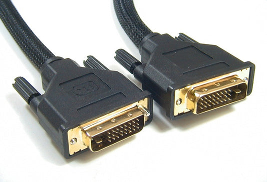 Astrotek DVI-D Cable 2m - 24+1 pins Male to Male Dual Link 30AWG OD8.6mm Gold Plated RoHS AT-DVID-MM-2M