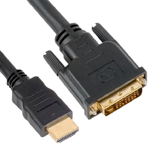 Astrotek 2m HDMI to DVI-D Adapter Converter Cable - Male to Male 30AWG Gold Plated PVC Jacket for PS4 PS3 Xbox 360 Monitor PC Computer Projector DVD AT-HDMIDVID-MM-1.8