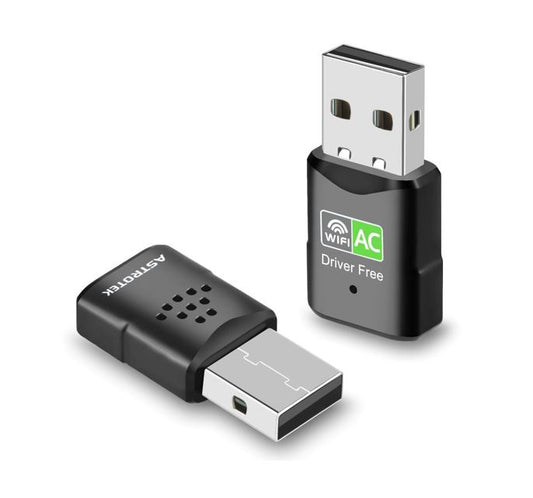 Astrotek AC600 mini Wireless USB Adapter Nano Dual Band WiFi External LAN Network Adaptor for PC MAC Desktop Notebook TV NWAT-UWAC600