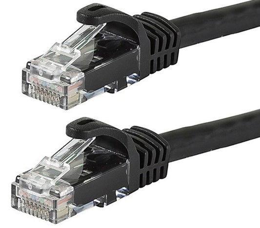 Astrotek CAT6 Cable 0.25m/25cm - Black Color Premium RJ45 Ethernet Network LAN UTP Patch Cord 26AWG CU Jacket AT-RJ45BLKU6-025M