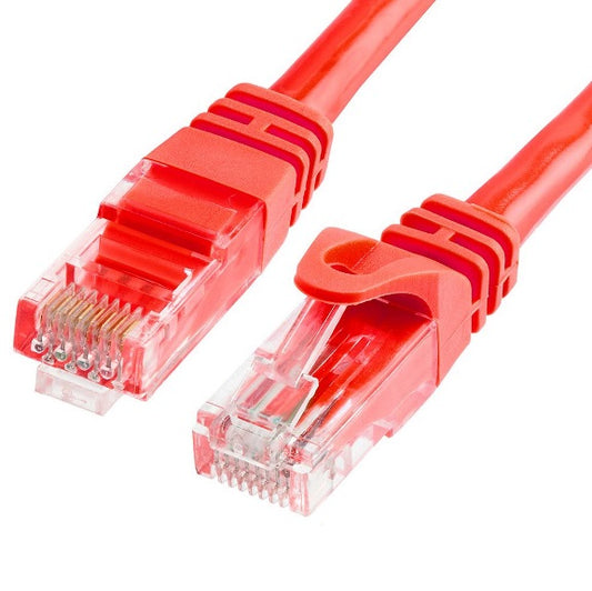 Astrotek CAT6 Cable 0.5m/50cm - Red Color Premium RJ45 Ethernet Network LAN UTP Patch Cord 26AWG CU Jacket AT-RJ45REDU6-05M