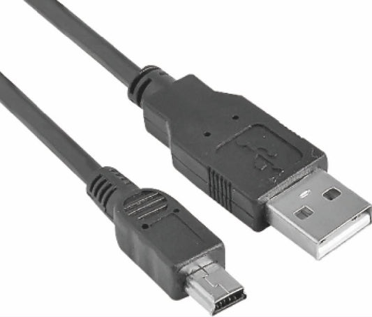 Astrotek USB 2.0 Cable 30cm - Type A Male to Mini B 5 pins Male Black Colour RoHS AT-USB-A-MINI-0.3M