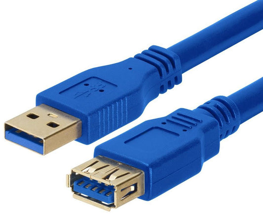 Astrotek USB 3.0 Extension Cable 1m - Type A Male to Type A Female Blue Colour AT-USB3-AA-1M