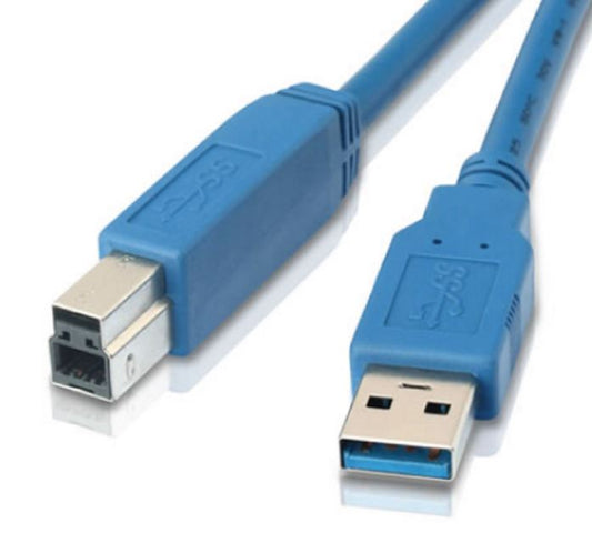 Astrotek USB 3.0 Printer Cable 2m - AM-BM Type A to B Male to Male Blue Colour for External HDD Printer Scanner Docking Station ~CB8W-UC-3002AB AT-USB3-AB-2M