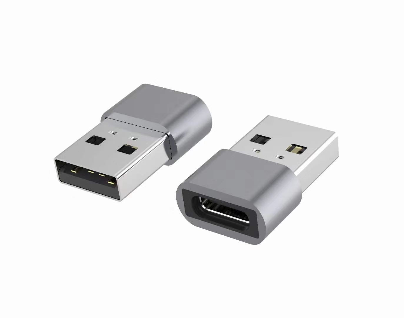 Astrotek USB-C to USB-A Type C Female to Type-A Male OTG Adapter 480Mhz For Laptop, Wall Chargers, Phone Sliver AT-USBCUSBA-FM