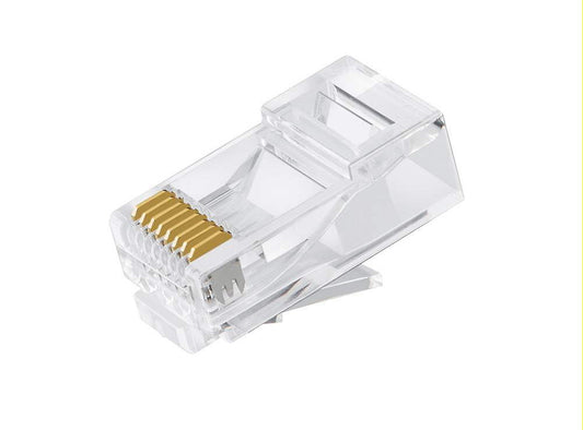 Astrotek CAT6 UTP -RJ45 Connector 8P8C Network Plug 3 Prong Blade 3U' Gold plating (50pcs/bag) ATP-8P8C-6