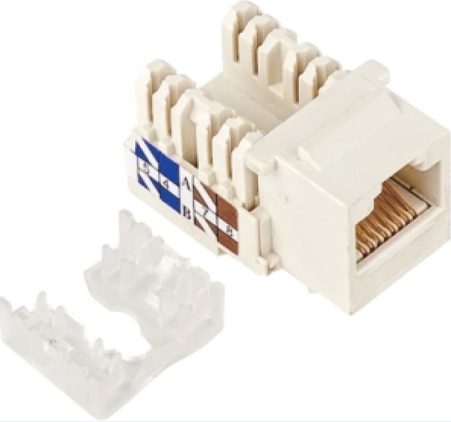 Astrotek CAT5e UTP Network Keystone Jack for Socket kit 10ps per pack Poly Bag White LS ATP-KJ-5E