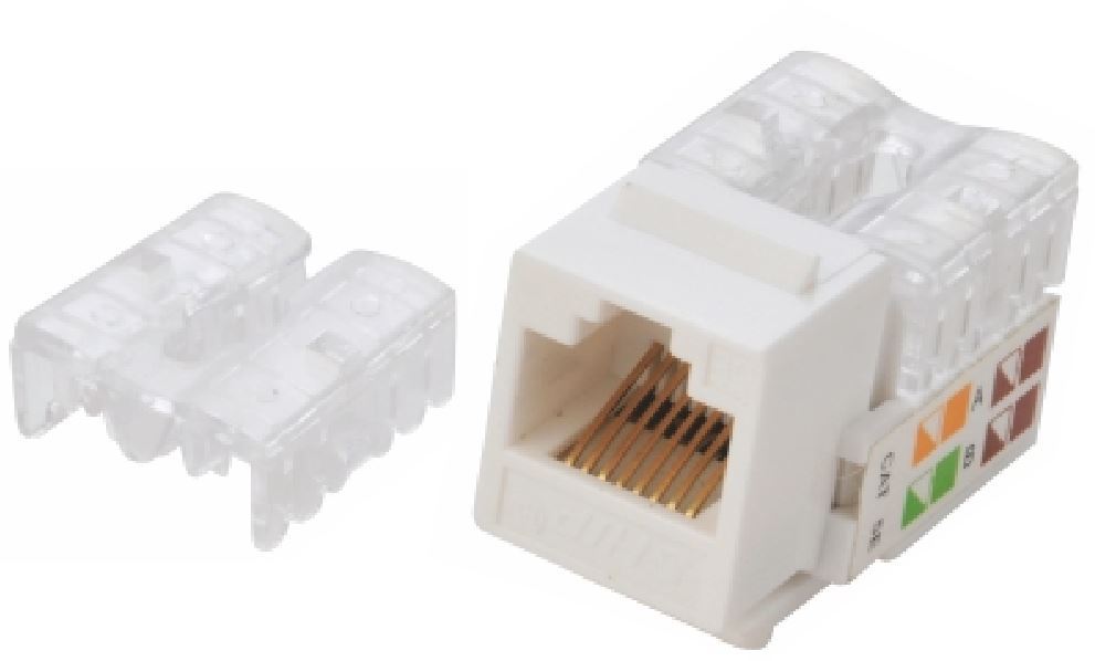 Astrotek CAT6 UTP Outlets Network Keystone Jack for Socket kit 10pcs per pack Poly Bag White LS ATP-KJ-6