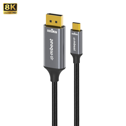 mbeat Tough Link 8K 1.8m USB-C to DisplayPort Cable Up to 8K@60Hz (7680x4320) USB-C Version: 3.2 Gen 2 MB-XCB-8K18CDP