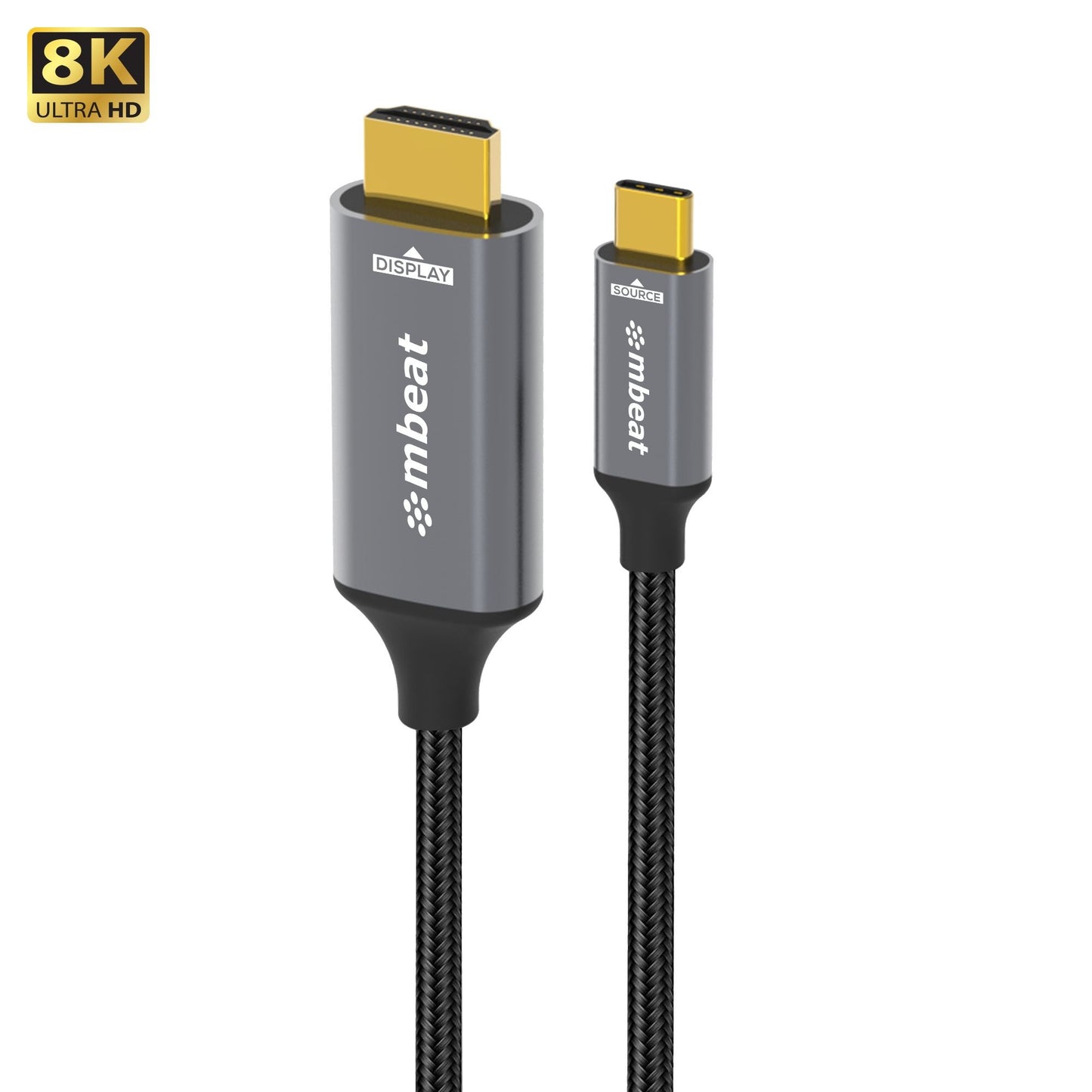 mbeat Tough Link 8K 1.8m USB-C to HDMI Cable Host Interface: USB-C Output Interface: HDMI USBC-C HDMI Package Weight: 101.3g MB-XCB-8K18CHD