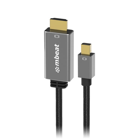 mbeat 'Tough Link' 1.8m Mini DisplayPort to HDMI Cable - Space Grey MB-XCB-MNDHDM18