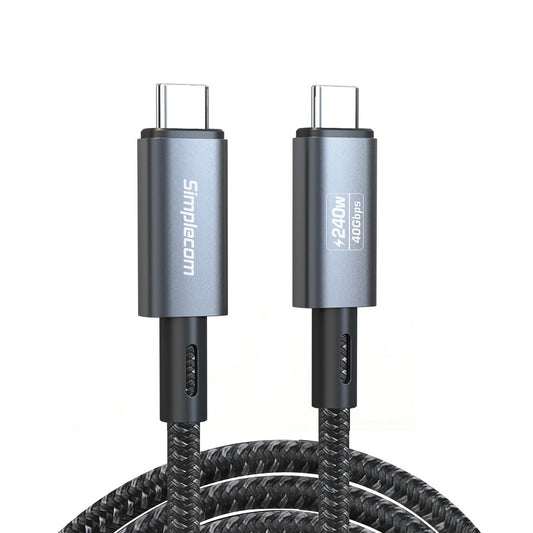 Simplecom CA612 USB-C to USB-C Cable USB4 40Gbps 5A 240W PD3.1 8K@60Hz 1.2M CA612