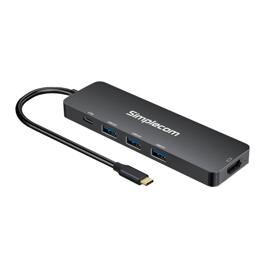 Simplecom CH545 USB-C 5-in-1 Multiport Adapter Docking Station with 3-Port USB 3.0 Hub PD HDMI CH545