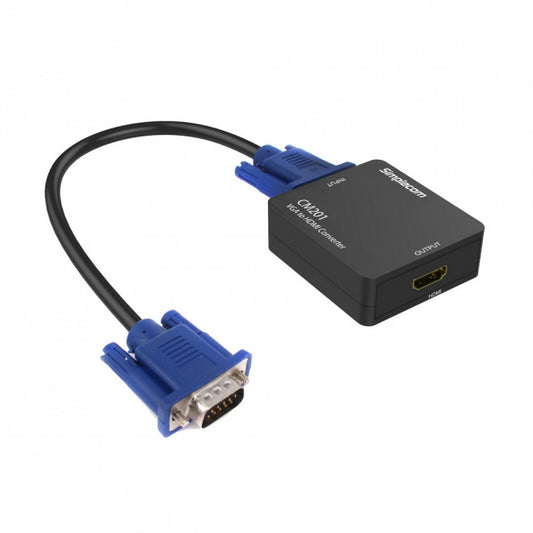 Simplecom CM201 Full HD 1080p VGA to HDMI Converter with Audio CM201