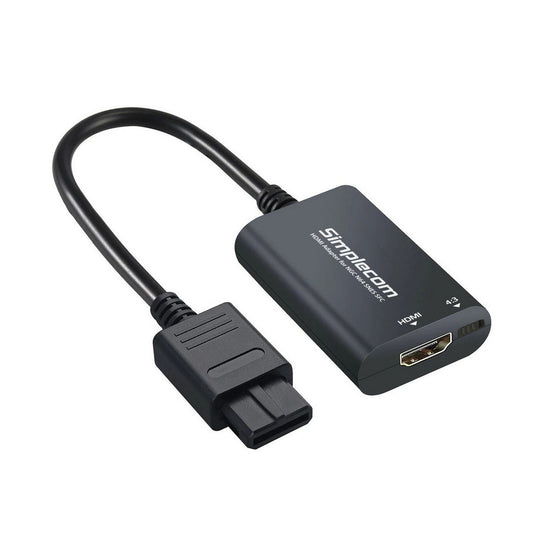 Simplecom CM461 HDMI Adapter Composite AV to HDMI Converter for Nintendo NGC N64 SNES SFC CM461