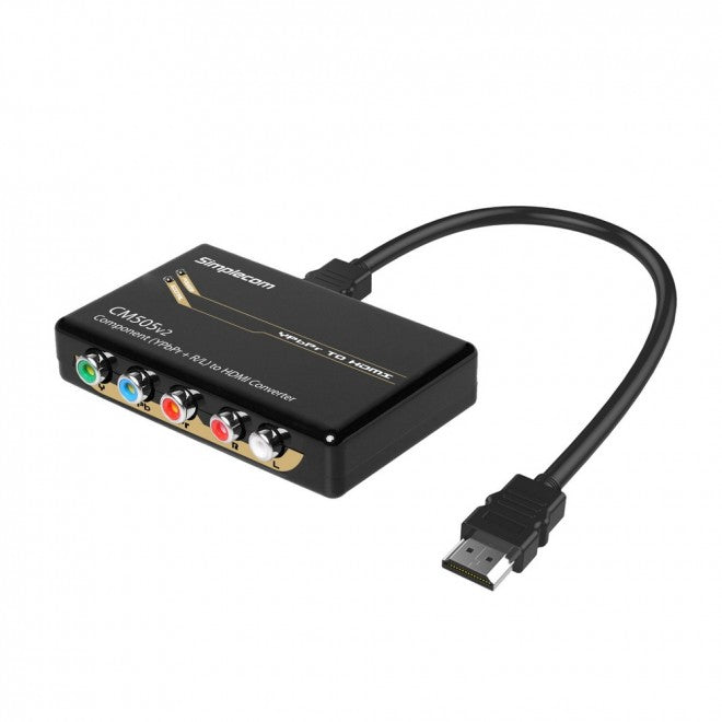 (LS)Simplecom CM505v2 Component (YPbPr + Stereo R/L) to HDMI Converter Full HD 1080p CM505V2