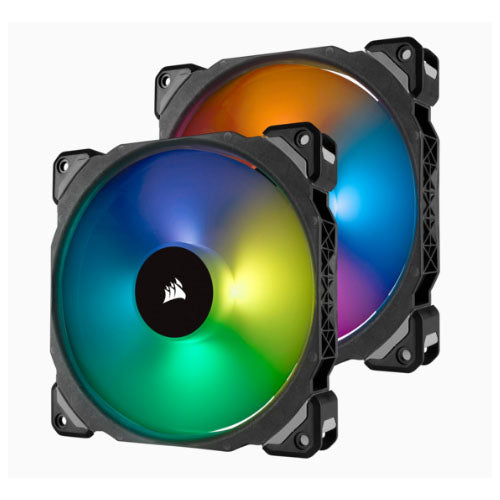 Corsair ML140 PRO RGB 2 Fan Pack with Lighting Node Pro, 140mm Premium Magnetic Levitation RGB LED PWM Fan CO-9050078-WW