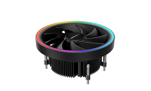 DeepCool UD551 ARGB CPU Cooler for AMD AM4 Top Flow Cooling Solution, 136mm Fan, ARGB LED Ring, Motherboard Sync Support R-UD551-BKAMAB-G-1