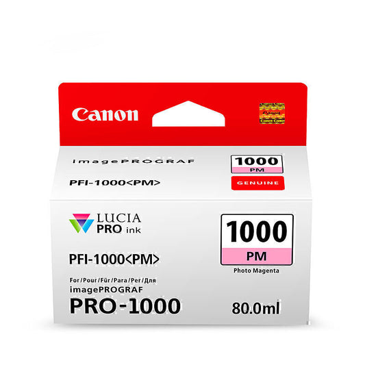 Canon PFI1000 Photo Magenta Ink Cartridge 3755 pages 4 x 6  ISO 29103 - PFI1000PM