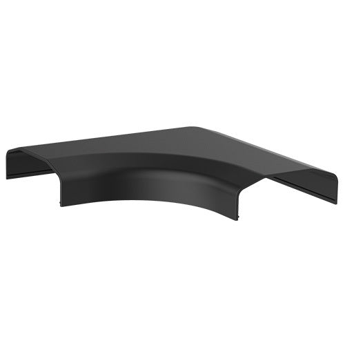 Brateck Plastic Cable Cover Joint L Shape Material:ABS Dimensions 127x127x21.5mm - Black CC07-J2-B