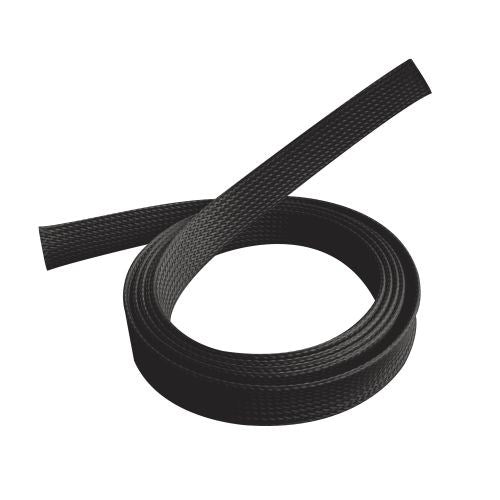Brateck Braided Cable Sock (20mm/0.79' Width) Material Polyester Dimensions1000x20mm -- Black CS-20-B