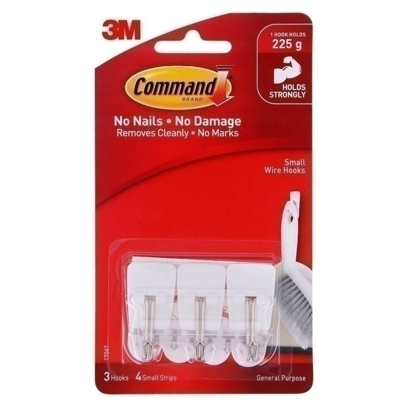 Command 17067 Small Utensil Hooks 3-Pack - Box of 6 - 7000037936