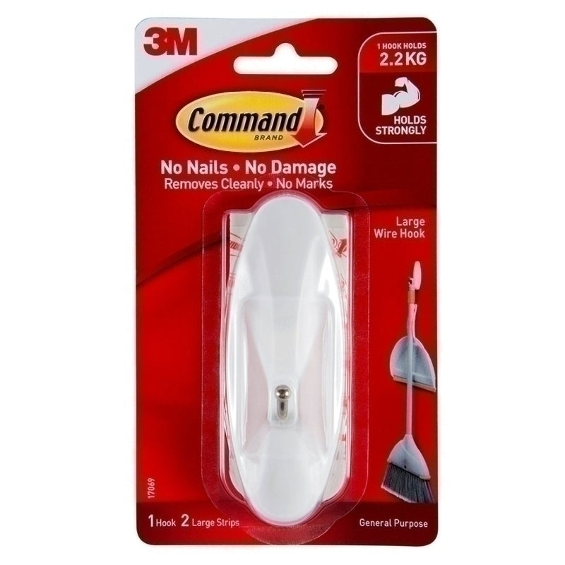 Command 17069 Large Wire Hook - Box of 4 - 7100337276