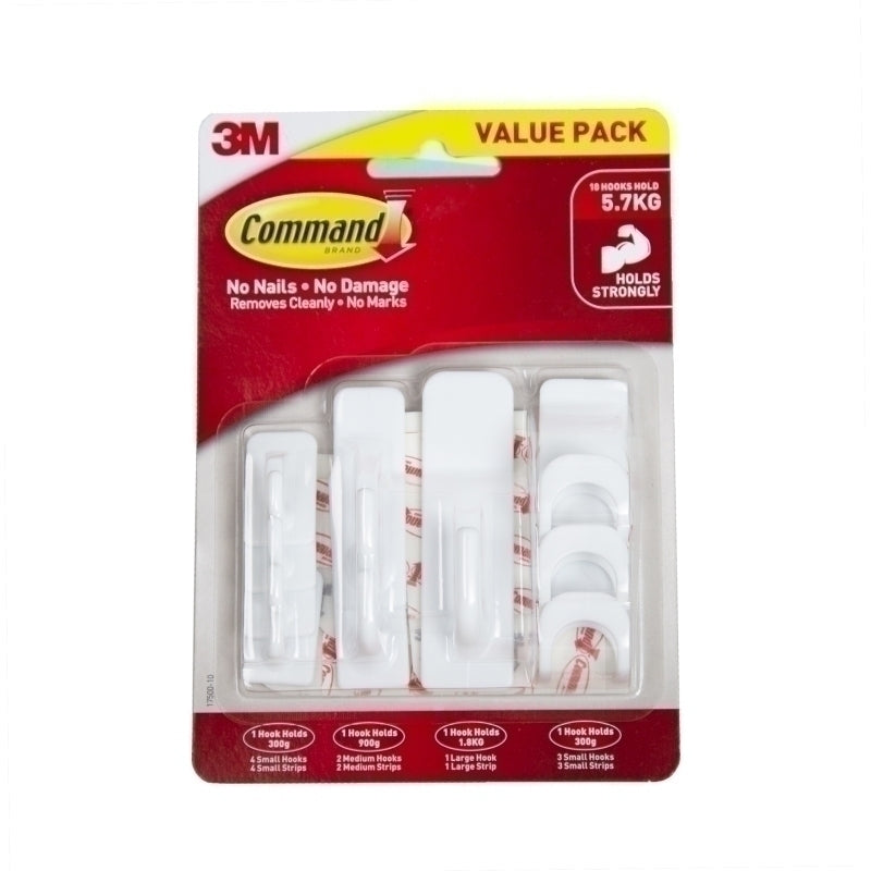 Command Hook 17500-10 MixPk10 Bag2 - 7100341498