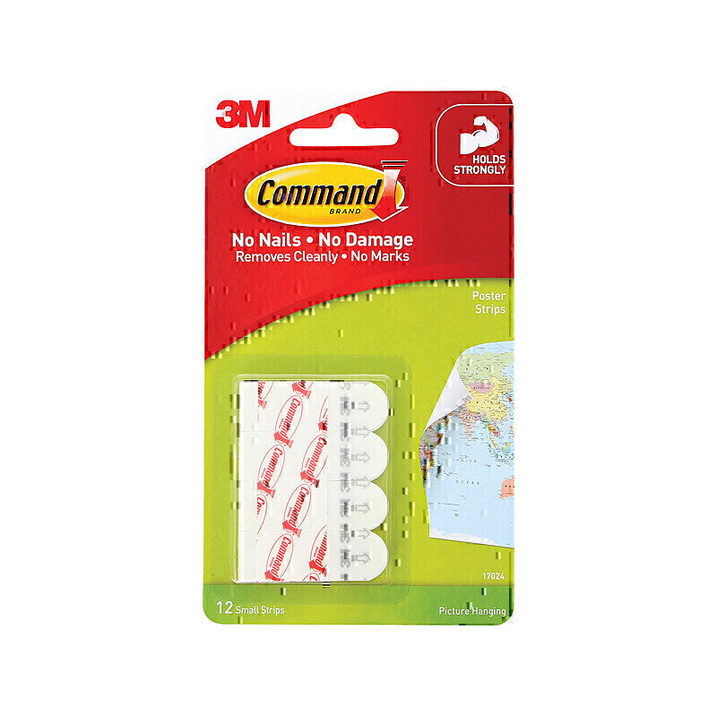 Command 17024 Poster Strips 12-Pack - Box of 6 - 7100337091