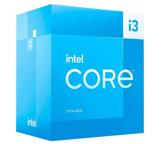 Intel i3 13100 CPU 3.1GHz (4.5GHz Turbo) 13th Gen LGA1700 4-Cores 8-Threads 12MB 60W UHD Graphics 730 Retail Raptor Lake with Fan BX8071513100