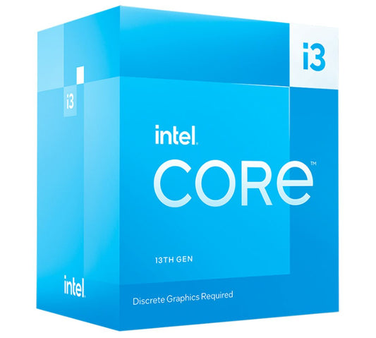 Intel i3 13100F CPU 3.1GHz (4.5GHz Turbo) 13th Gen LGA1700 4-Cores 8-Threads 12MB 58W Graphic Card Required Retail Raptor Lake with Fan BX8071513100F