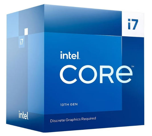 Intel i7 13700F CPU 4.1GHz (5.2GHz Turbo) 13th Gen LGA1700 16-Cores 24-Threads 30MB 65W Graphic Card Required Retail Raptor Lake with Fan BX8071513700F