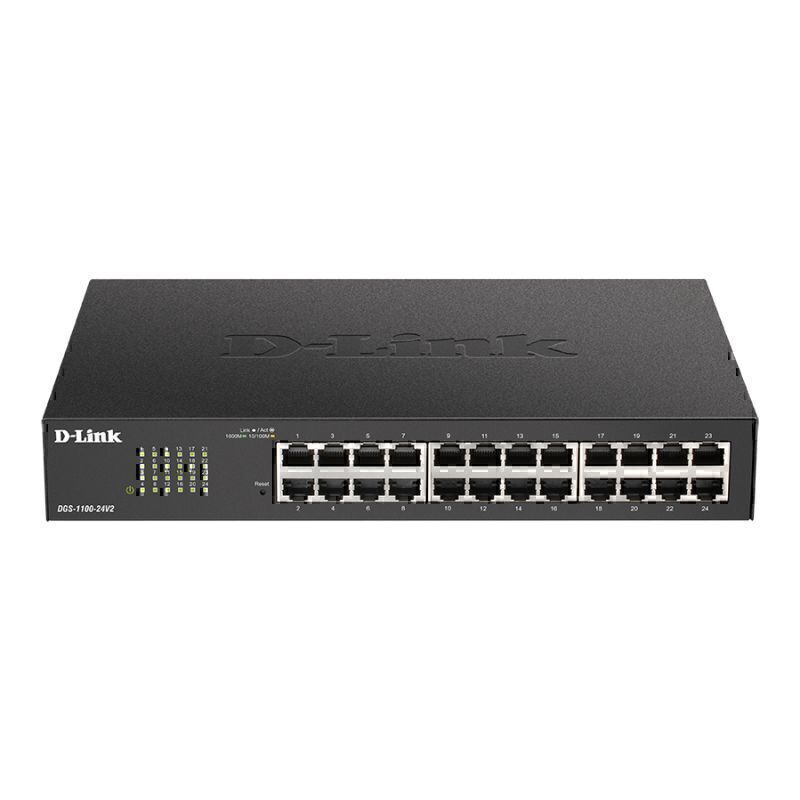 D-Link 24-Port Gigabit Smart Managed Switch - DGS-1100-24V2