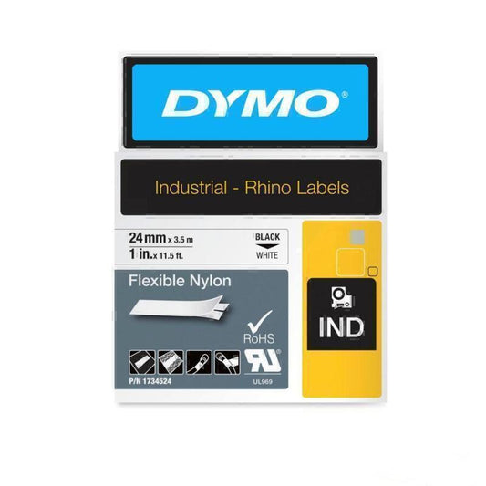 Dymo Rhino 24mm White Flex Nylon  - 1734524