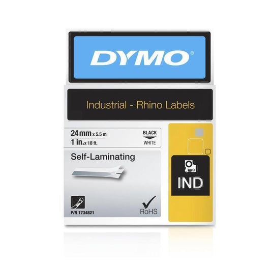 Dymo Rhino 24mm White Vinyl  - 1734821