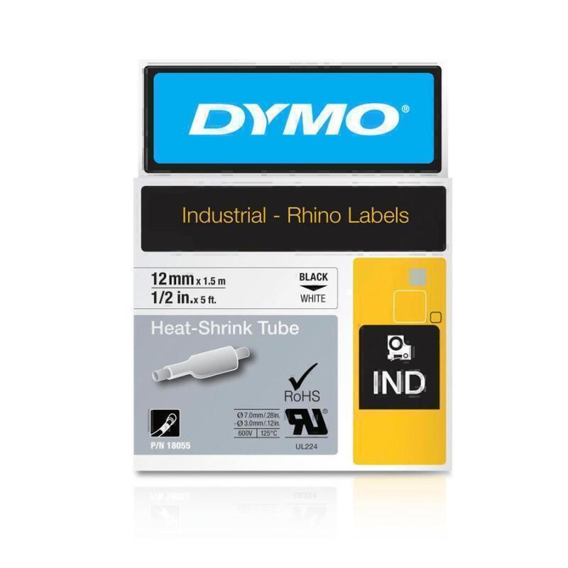 Dymo Rhno Tube Ht Shrk 12mm Wh - 18055