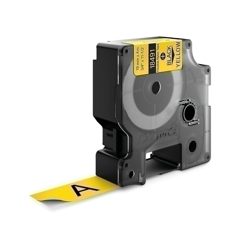 Dymo Rhino Ny Label 19mm Black/Yellow - 18491