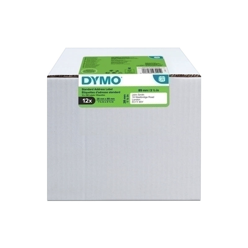 Dymo LabelWriter Standard Add Label 28X89mm Pk12 28x89mm - 2093091