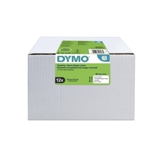 Dymo LW Ship Label Bulk 12Roll 54 x 101mm - S0722420