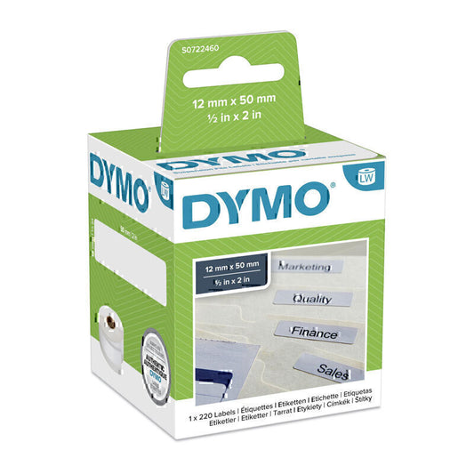Dymo LW File Label 12mm x 50mm 12mm x 50mm - S0722460