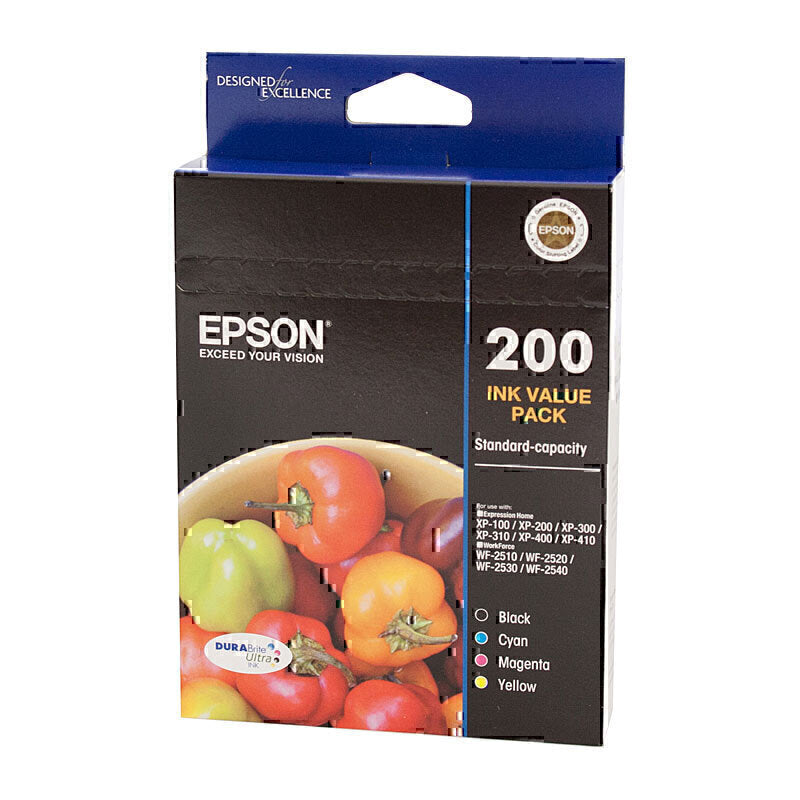 Epson 200 4 Ink Value Pack - C13T200692