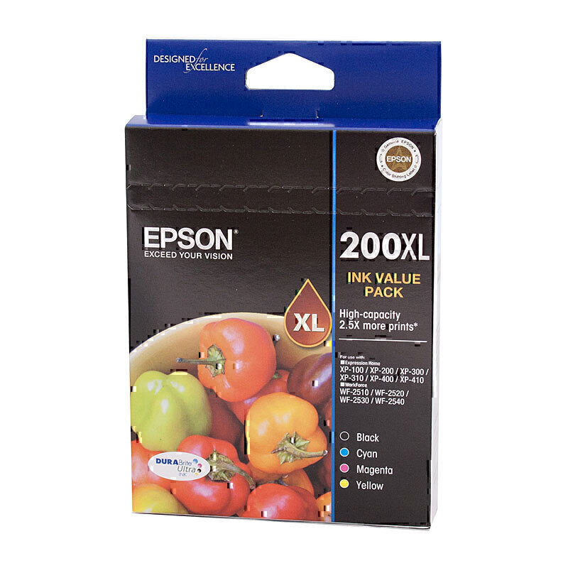 Epson 200XL 4 Ink Value Pack - C13T201692