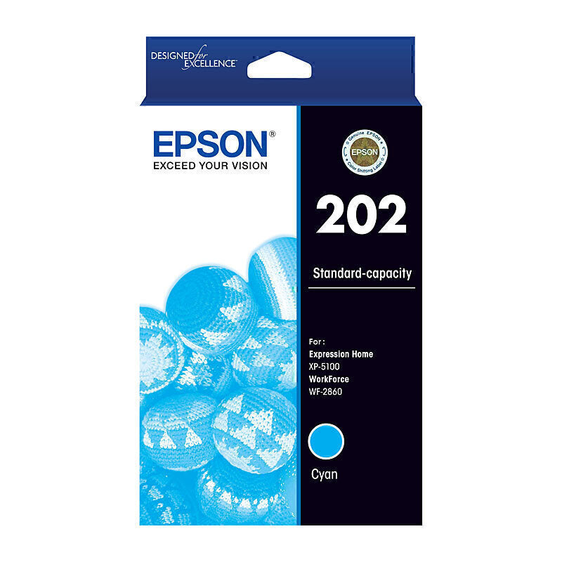 Epson 202 Cyan Ink Cartridge - C13T02N292
