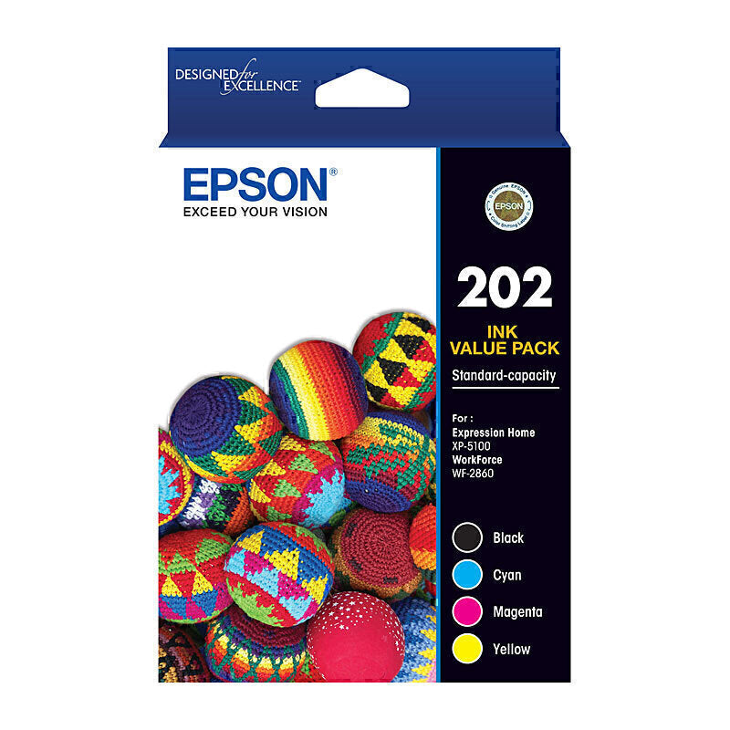 Epson 202 4 Ink Value Pack - C13T02N692