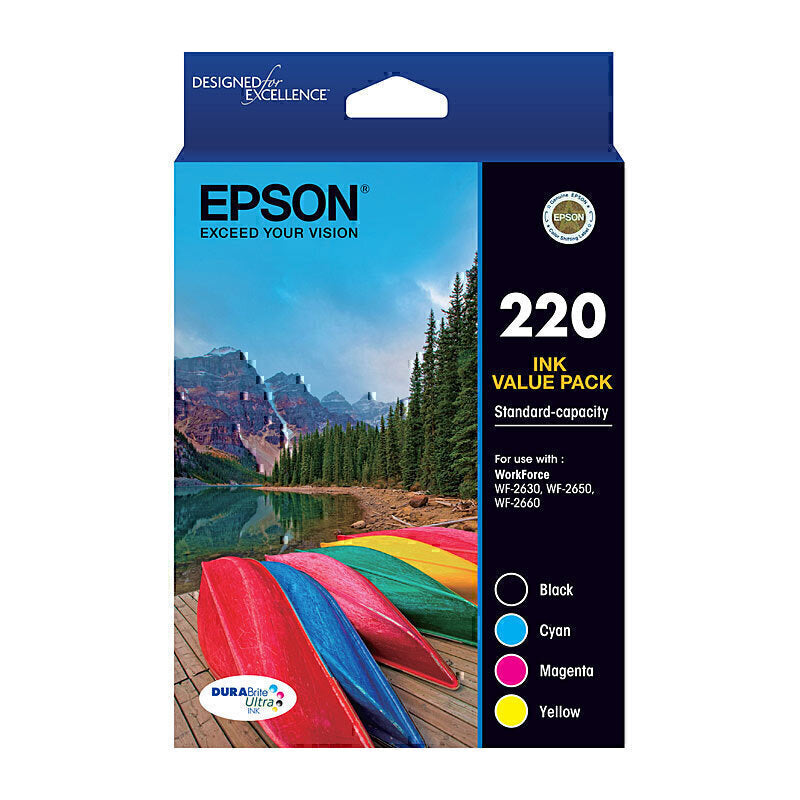 Epson 220 4 Ink Value Pack - C13T293692